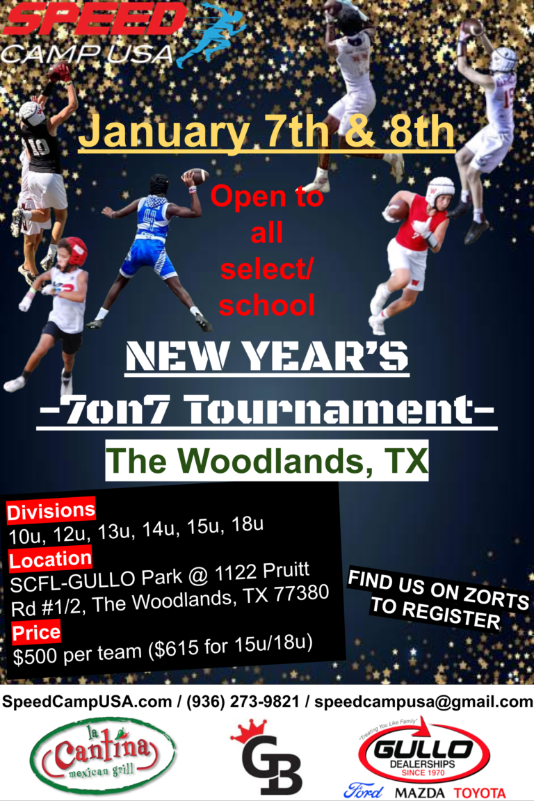 New Year’s 7 on 7 Football Tournament Speed Camp USA